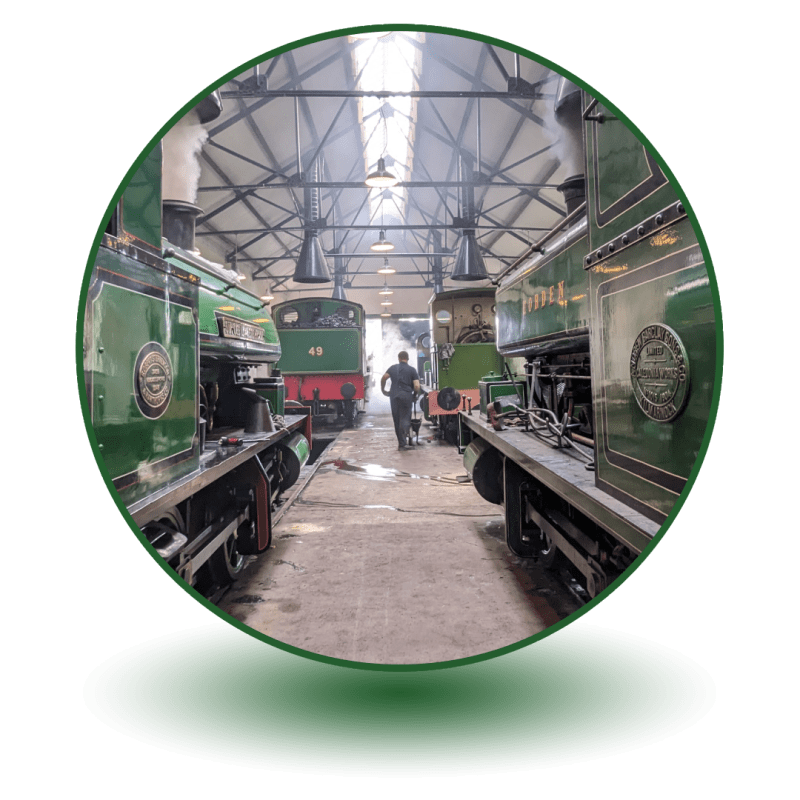 Marley Hill Engine Shed(1) a round image of trains