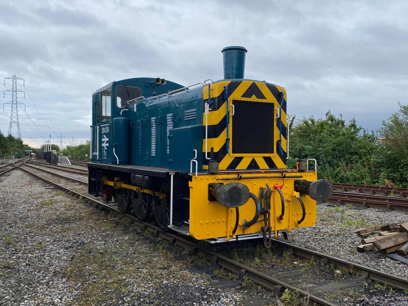 Diesel locomotive 03078 visiting from the North Tyneside Railway