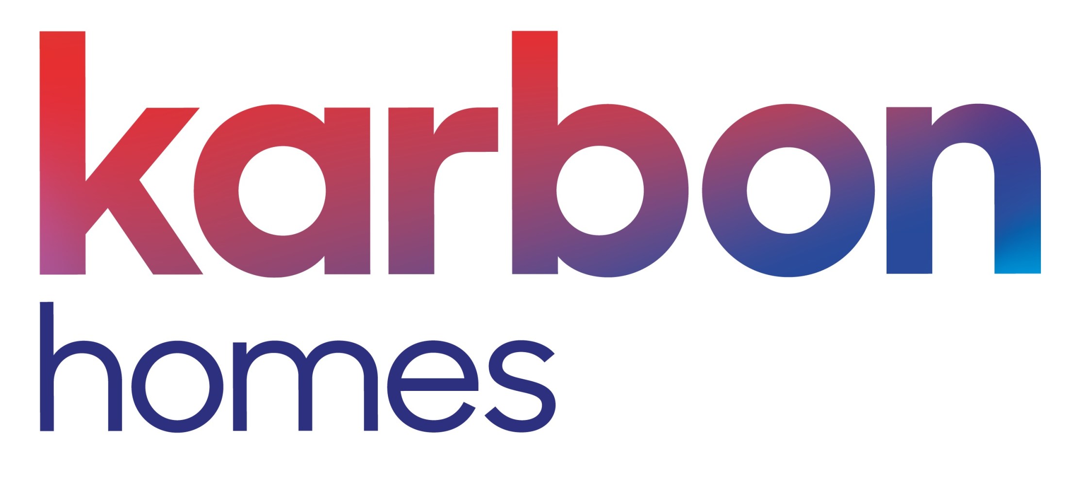 Karbon Homes logo with gradient text.